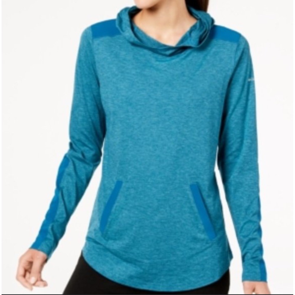 Columbia Omni-Wick Hoodie Long Sleeve Activewear Top Teal‎